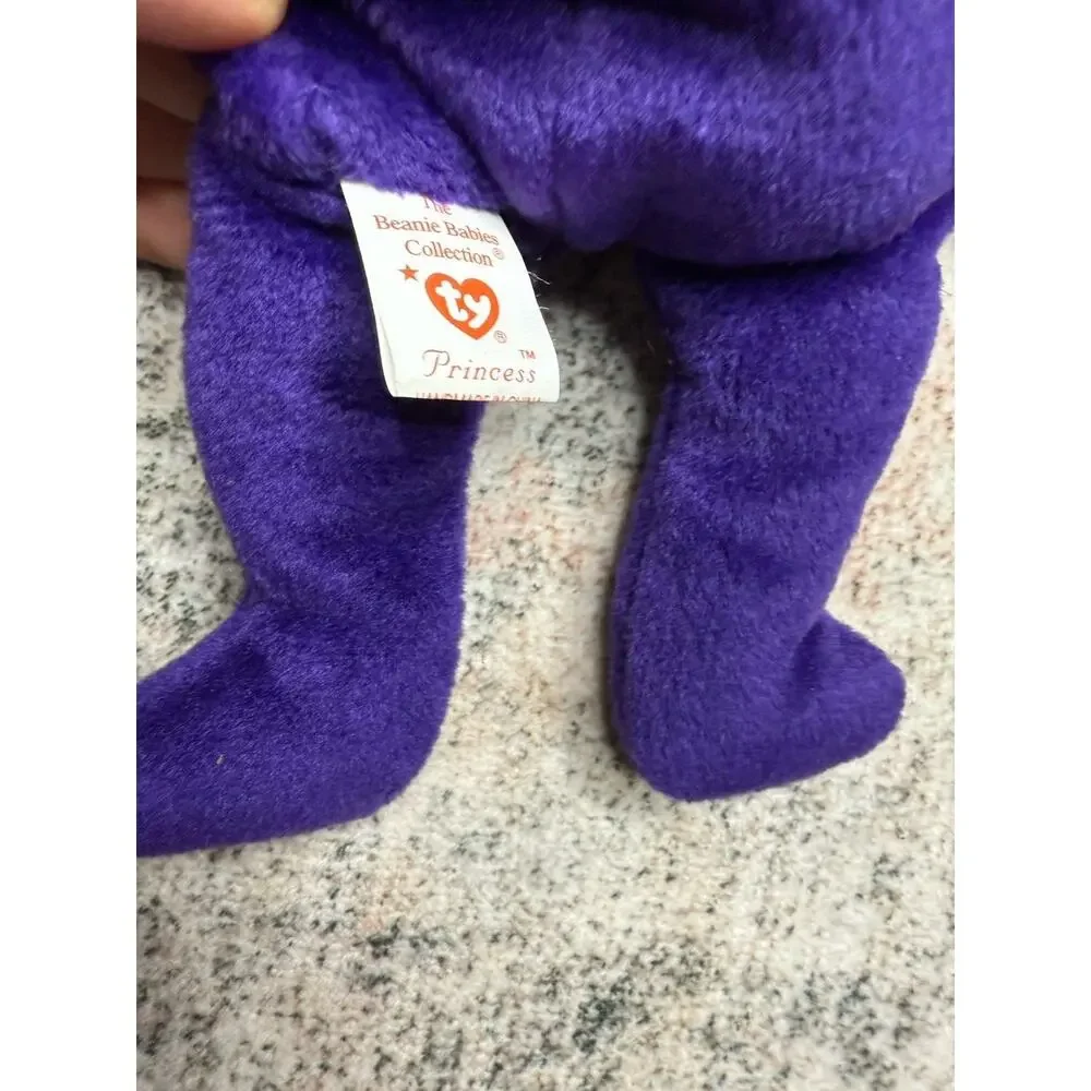 RARE 1st EDITION Ty Beanie Baby PRINCESS Diana Bear 1997 Perfect